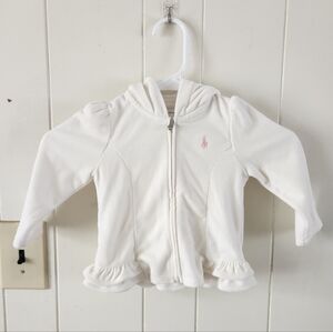 Ralph Lauren White Baby Hoodie Size 18 Months